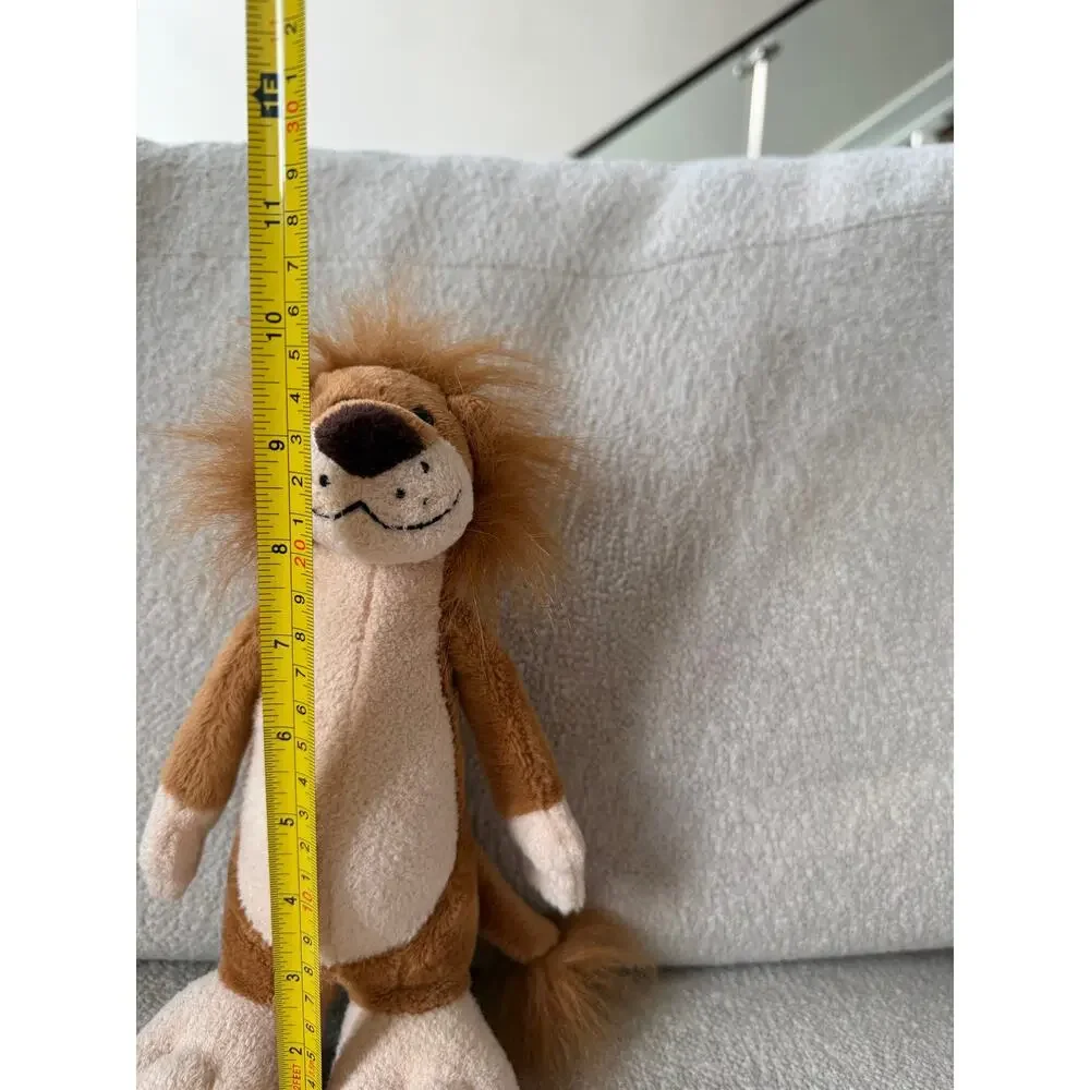 Anico Plush Toy Stuffed Lion Long Body Lion Messy Hair